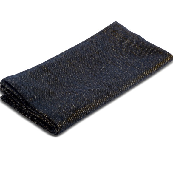 New! Thyme & Table settings napkins placemats & table runner Black Gold & white - Picture 9 of 11